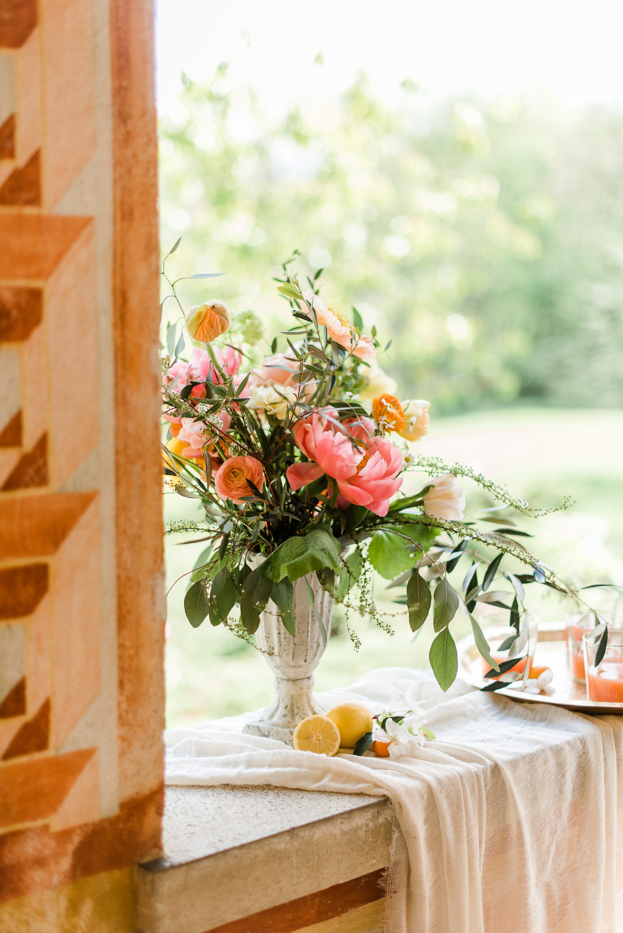 Hochzeit in Apricot und Living Coral Seelensachen Florietta